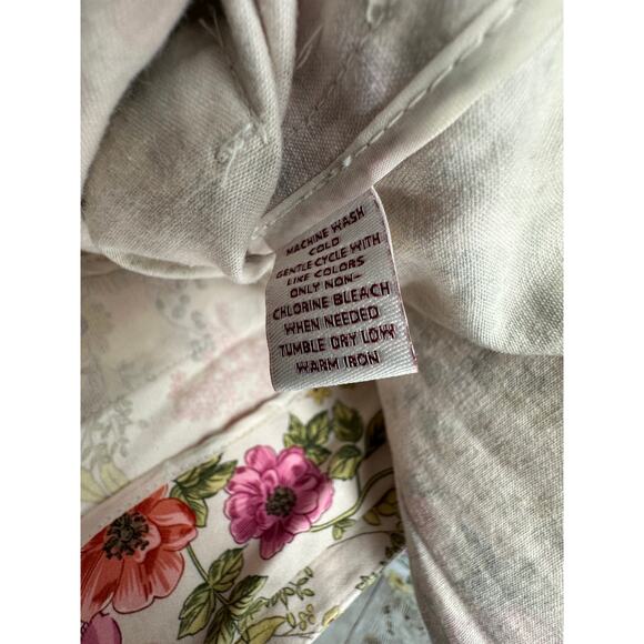 JM Collection Blazer Jacket Womens 12 Cream Green 3‎ Button Stretch Cottagecore - Picture 9 of 9